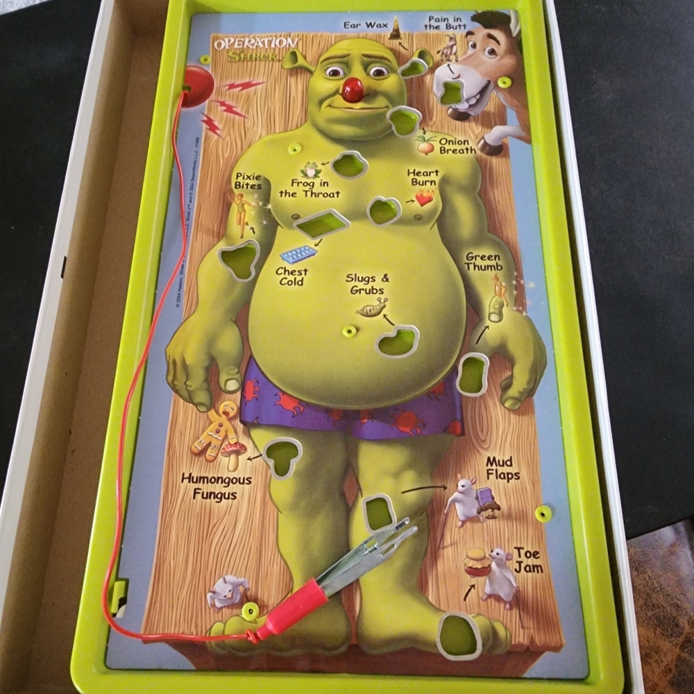 2004 Shrek Operation Game Incomplete - Game Board Only - Picture 2 of 2